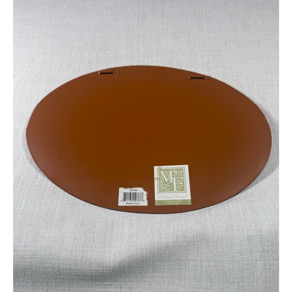 Melissa Frances Metal Coffee Wall Sign Oval Vintage Kitchen Decor 13x9 - Picture 2 of 6